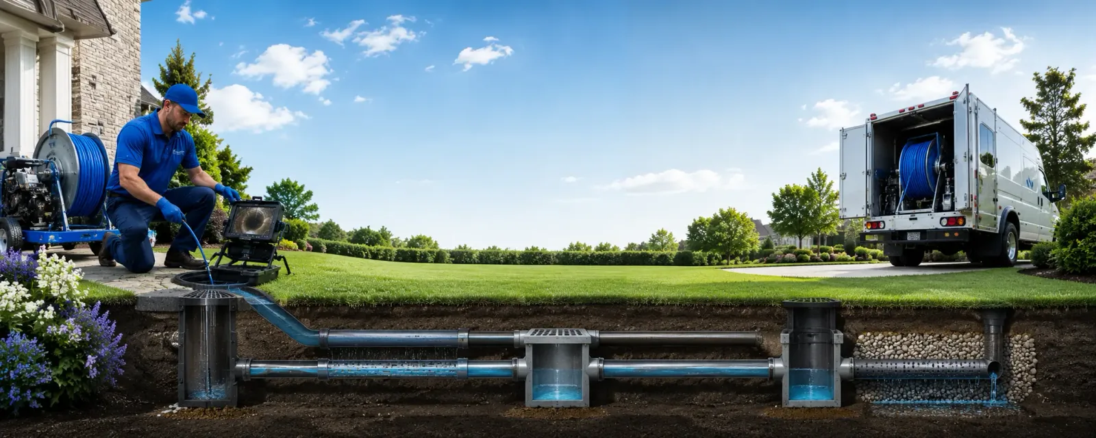 Outdoor drain cleaning information for Manning, IA